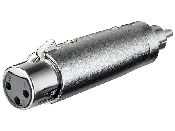 Goobay 27455, XLR, RCA, Silver