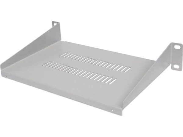 Intellinet 714983, Hylla till rackskåp, Stål, Grå, 367 g
