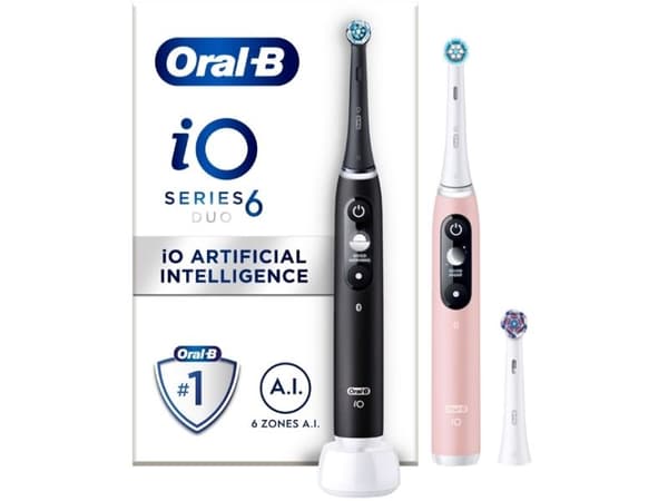 Eltandborste iO6 Series M6 Black/Light Rose