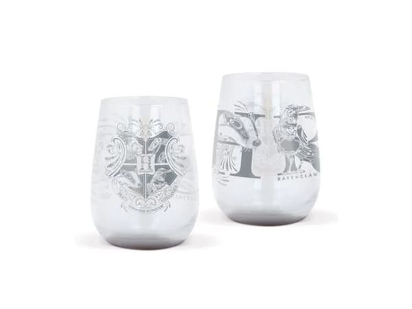 Harry Potter glas med sølv motiv