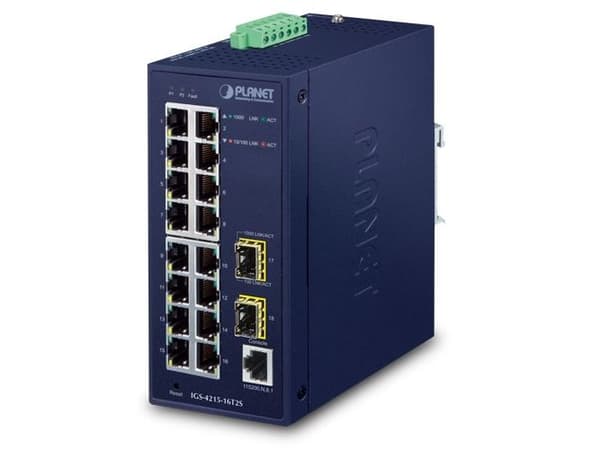 Planet IP30 Industrial Switch 16-Port