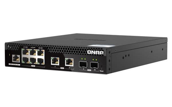 QNAP Web Managed Series - Switch - Halvbredd, lager 2 - Hanterad - Rackmonterbar