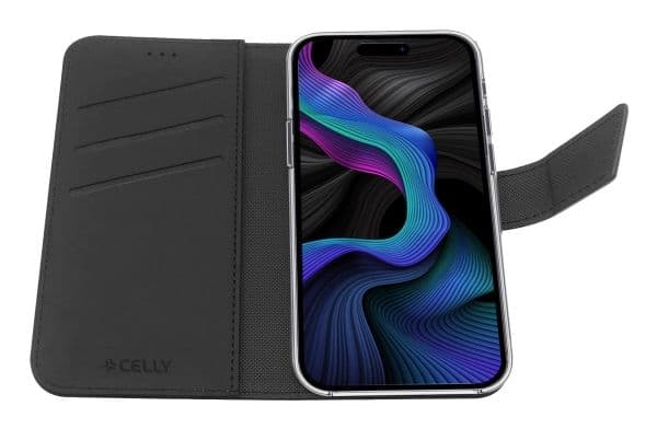 Wally Wallet Case Galaxy S23 FE Svart