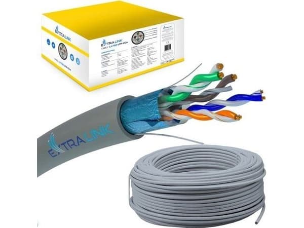 Extralink EX.18259, 305 m, Cat5e, F/UTP (FTP), Grå