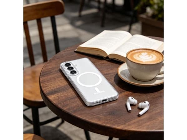 Tech-Protect MagSlim MagSafe-deksel til Samsung Galaxy S26 - clear matte