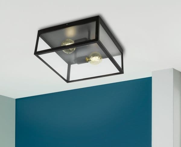 EGLO CHARTERHOUSE LOFT 2L SORT/KLAR