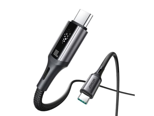 USB-kabel Joyroom S-A60 StarTalk 100W USB-C til USB-C 1,2 m (svart)