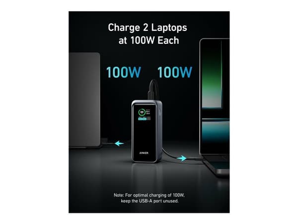Anker Prime, 20000 mAh, 200 W, musta