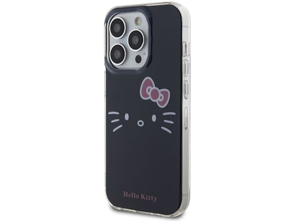 Hello Kitty IML Kitty Face-skal för iPhone 15 Pro Max - svart