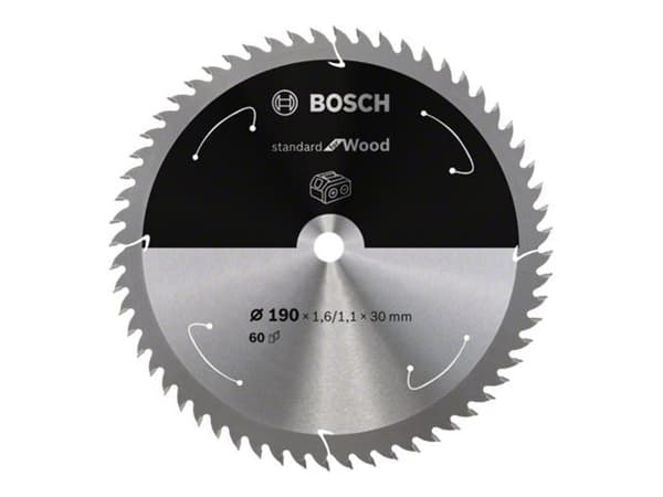 Bosch RUNDSÅG BLAD ACCU STD TRÄ 190X30MM 60T