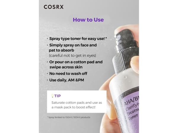 COSRX AHA/BHA Clarifying Treatment Toner 150 ml