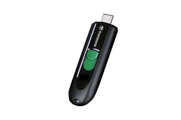 Transcend JetFlash 790C - USB flash-enhet - 128 GB - USB-C 3.2 Gen 1 - svart