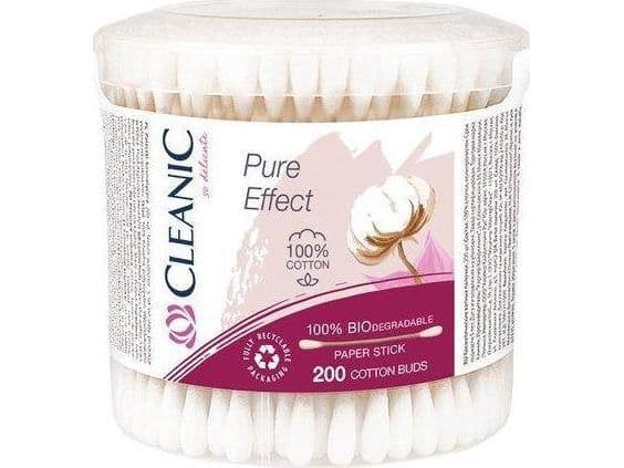 Cleanic Pure Effect sanitary sticks -100% biodegradable 1op.-200pcs (box)