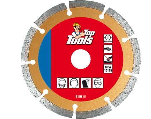 Top Tools Segmentoitu timanttikiekko 22,2x115mm - 61H315