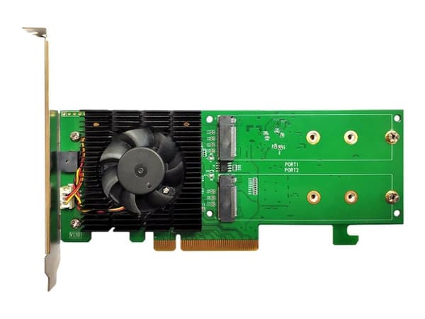 Highpoint SSD7202, PCI Express 3.0, PCI Express x8, 8 Gbit/s, Low-Profile MD2 PCIe AIC, CLI, API package, 2 kanavaa