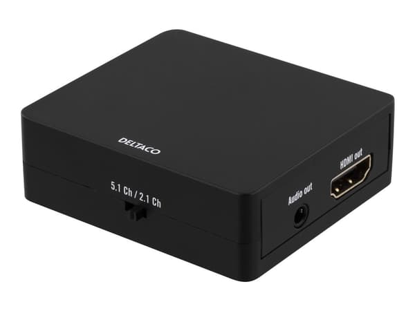 DELTACO HDMI-7038 - HDMI-lydsignalutskiller - svart