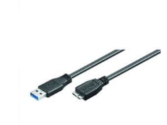 MicroConnect - USB-kabel - USB typ A (hane) till Micro-USB typ B (hane) - USB 3.0 - 1 m - svart