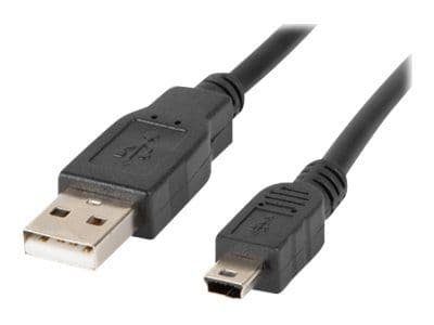 Lanberg - USB-kabel - USB (hann) til mini-USB type B (hann) - USB 2.0 - 1.8 m - svart