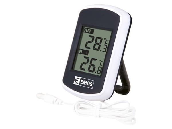 Emos E0041, Digitalt, Rektangulær, AC, AAA, 57 mm, 18 mm