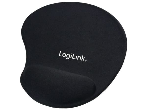 LogiLink - Musematte med håndleddsstøtte - svart