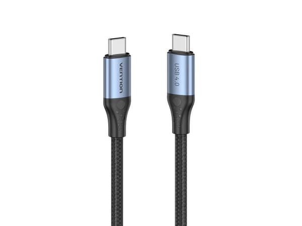 USB-C to USB-C 240W Vention TAVHF USB 4.0 5A 1m 40Gbps cable (gray)