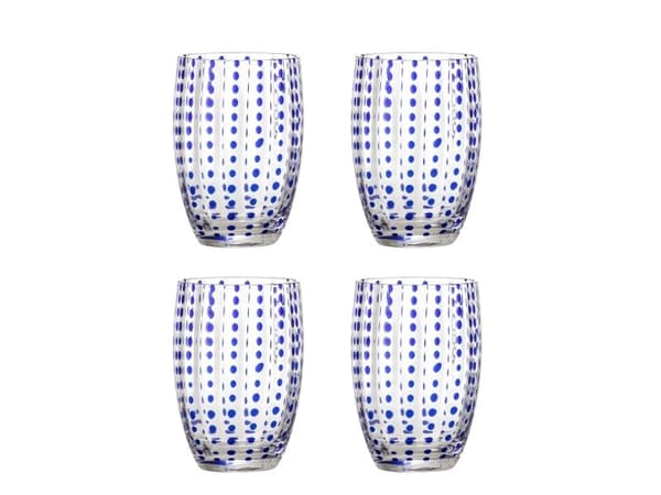 BLOOMINGVILLE Brinley Dricksglas, Blå, Glas