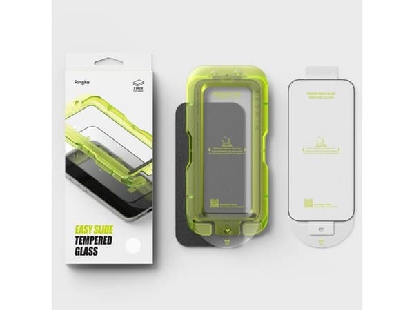 SZKLO HARTOWANE RINGKE EASY SLIDE 2-PACK IPHONE 17 PRO BLACK
