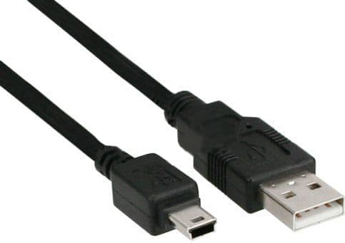 InLine 33107M, 3 m, USB A, Mini-USB B, Hankjønn/hankjønn, 0,48 Gbit/s, Sort