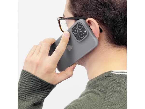 Kingxbar Plain Series-skal till iPhone 13 Pro Max - silikonskal grå