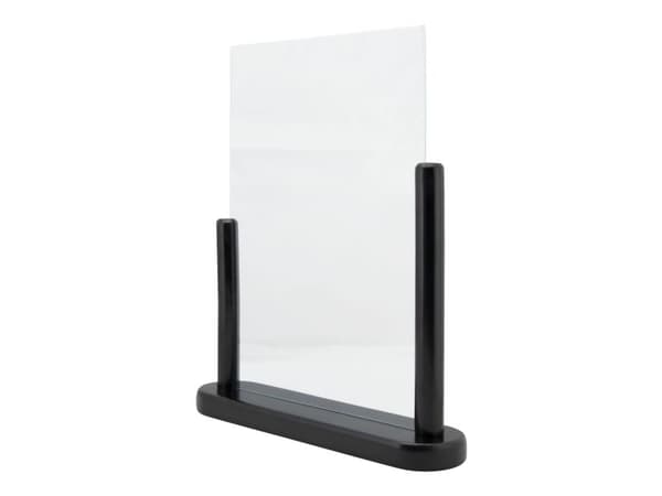 Securit® A4 displayram i massivt svart trä