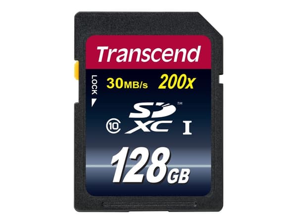 Transcend Premium - Flashminnekort - 128 GB - Class 10 - SDXC