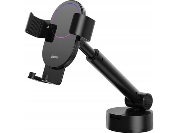 Gravity bilholder for Baseus Simpslism med sugekopp (svart)