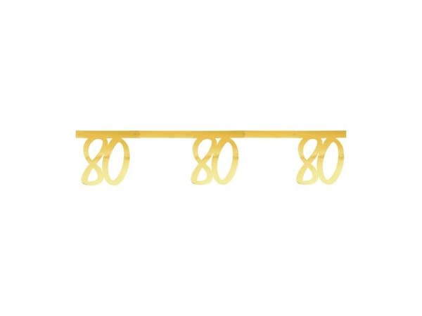 Guld tal banner, 80 år
