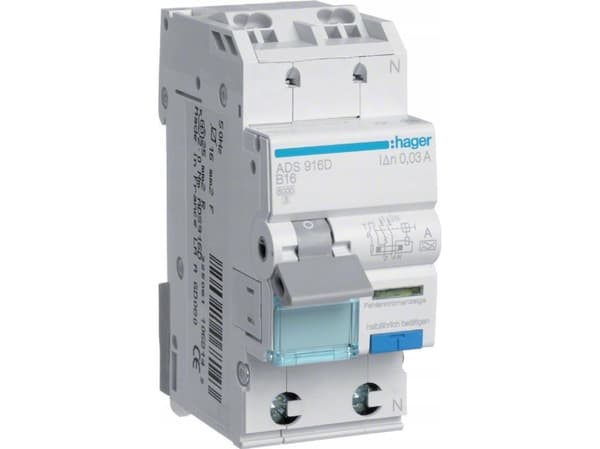 Hager ADS916D, Typ A, 240 V