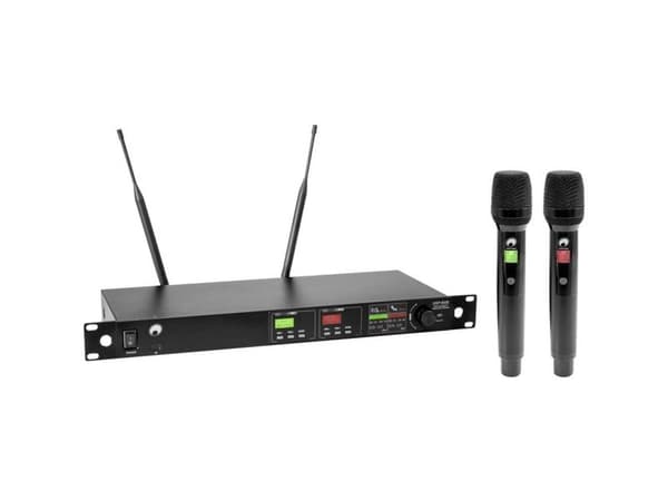 Omnitronic UHF-602 langaton mikrofonisarja musta