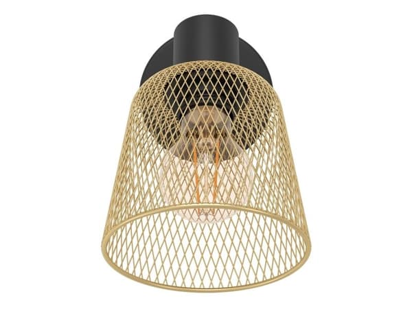 EGLO COSLADA VÆG E27 SORT MESSING