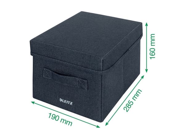 Leitz Fabric Storage - Förvaringsbox - small - sammetsgrå (paket om 2)