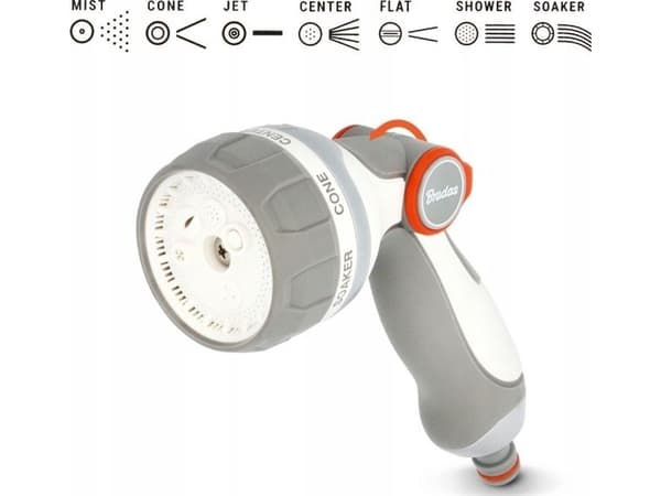 BRADAS vannpistol 7-funksjoner Smooth Control /WHITE LINE