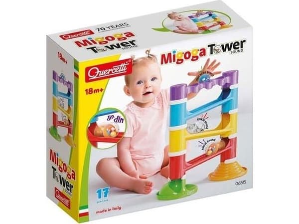 Quercetti SUPER SPIRAL TOWER med rangler