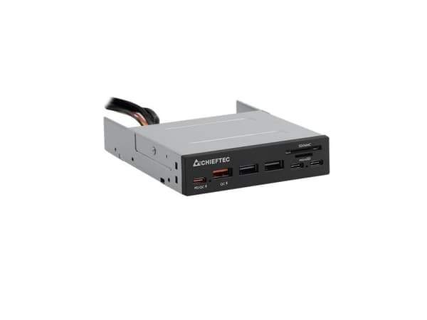Chieftec CRD-908H - Kortleser - 2-i-1 - 3,5" (SD, microSD) - USB 3.2 Gen 1 / USB-C
