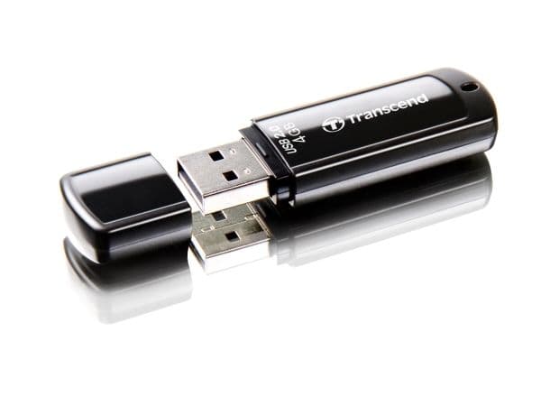Transcend JetFlash 350 - USB-flashstasjon - 4 GB - USB 2.0 - svart