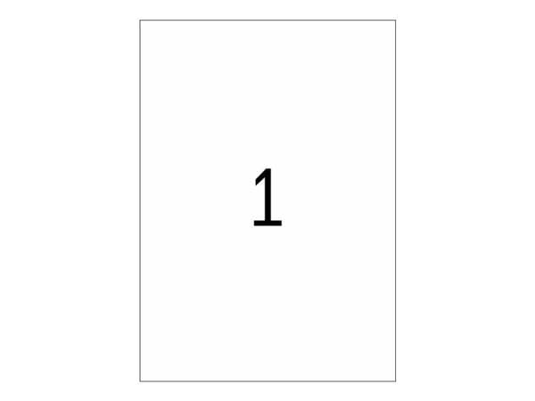 HERMA 4224, Hopea, Suorakulmio, Kiinteä, A, Polyesteri, Matta