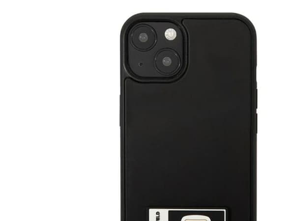 Karl Lagerfeld Ikonik Patch-etui til iPhone 13 - svart