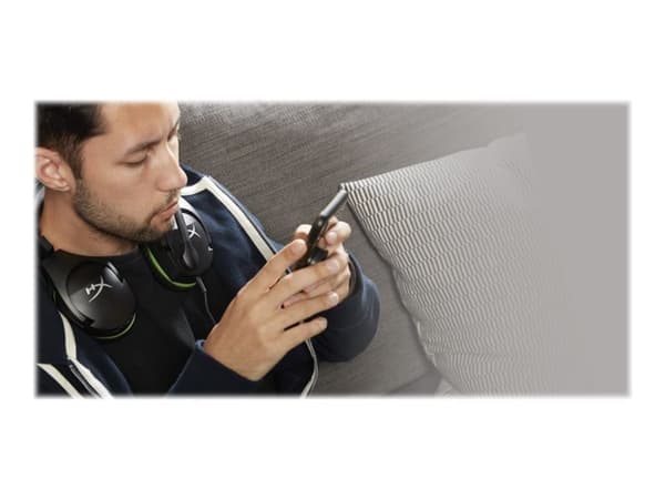 HyperX CloudX Stinger Xbox - Headset - fuld størrelse - kabling - 3,5 mm jackstik - Sort & Grøn