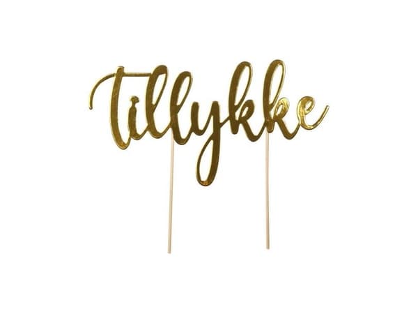 Kagedekoration Tillykke