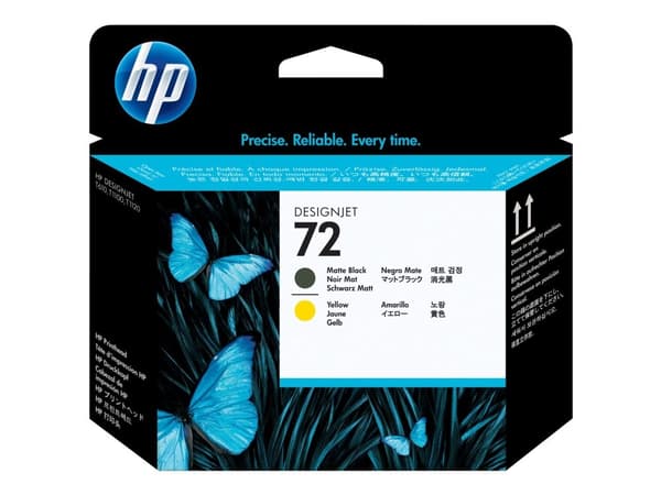 Printhoved HP 72 C9384A, Sort/Gul