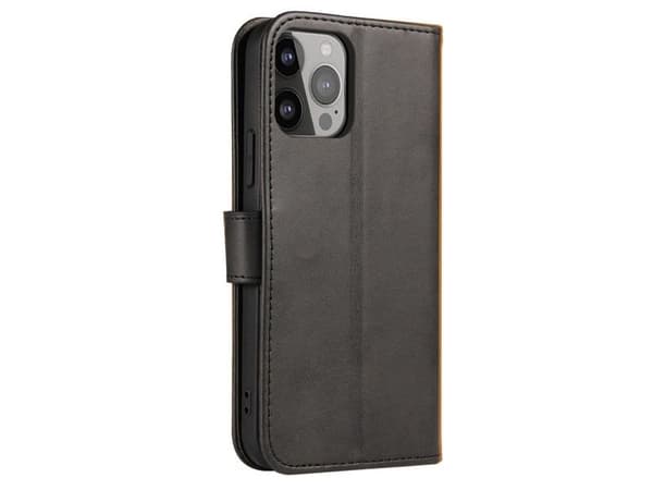 Magnetdeksel med klaff og lommebok til Tecno Spark 10 Pro - sort