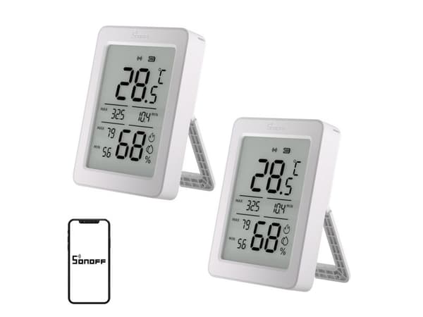 Sonoff temperatur- och fuktighetssensor SONOFF ZigBee SNZB-02DR2 2-pack