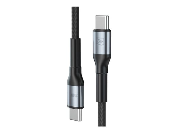 3MK USB-C - USB-C 2m USB-kaapeli Musta