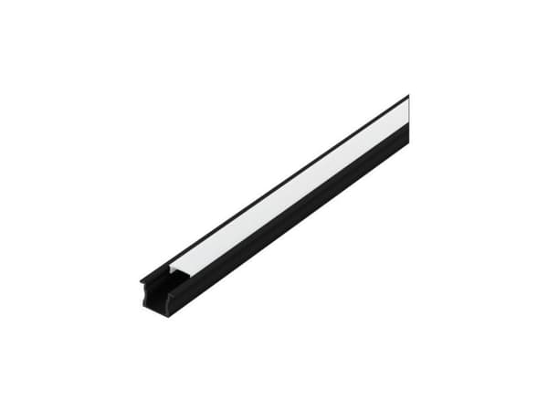 EGLO PROFIL infälld H15MM diffusor opal 1M svart